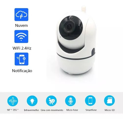 CAMERA IP WIFI SENSOR MOVIMENTO AUDIO