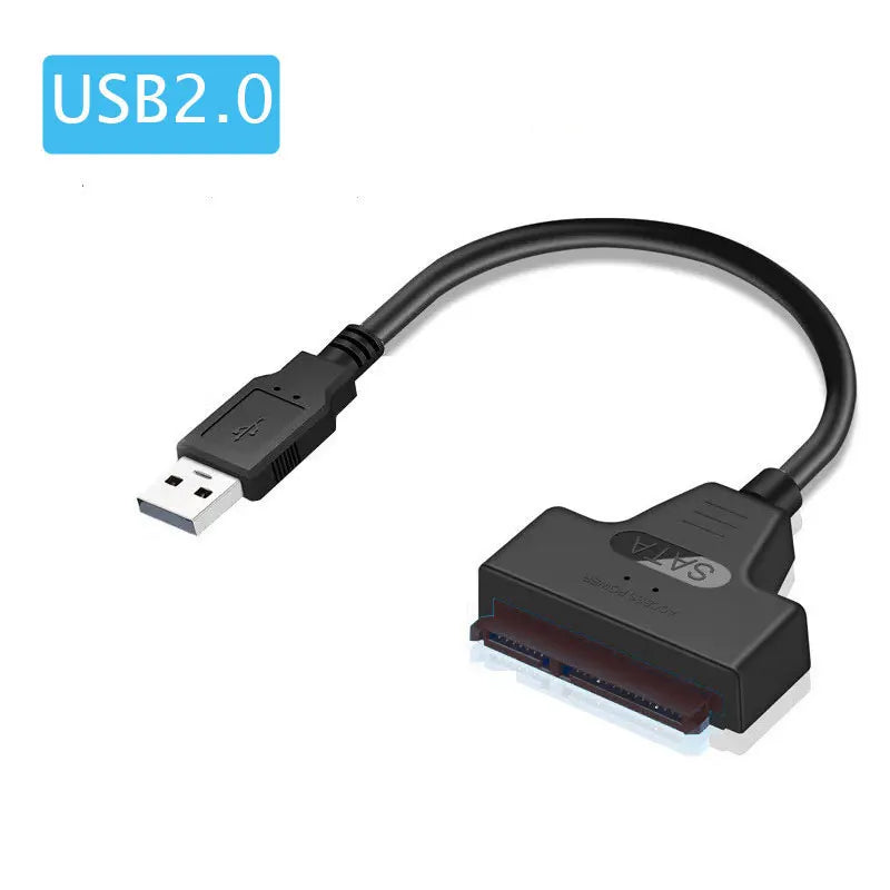 Cabo SATA para USB 3.0/2.0 – Conexão Rápida para HDD e SSD até 6Gbps!