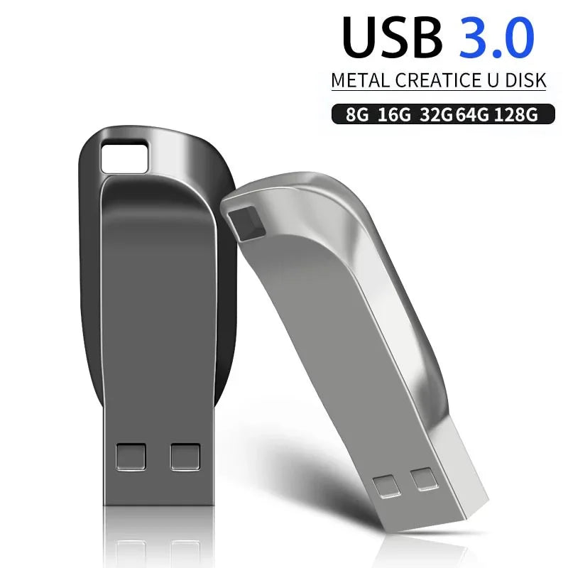 Unidade Flash USB Pen Drive de Alta Velocidade, 3.0 Flash Drive, Memory Stick, 128GB, 64GB, 32GB, 16GB