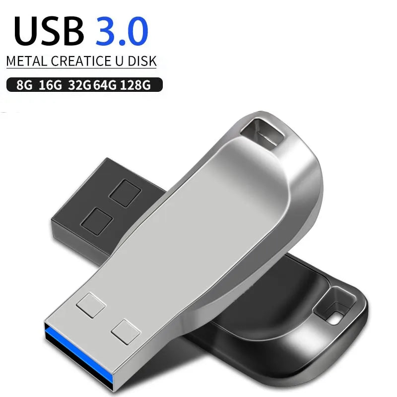 Unidade Flash USB Pen Drive de Alta Velocidade, 3.0 Flash Drive, Memory Stick, 128GB, 64GB, 32GB, 16GB