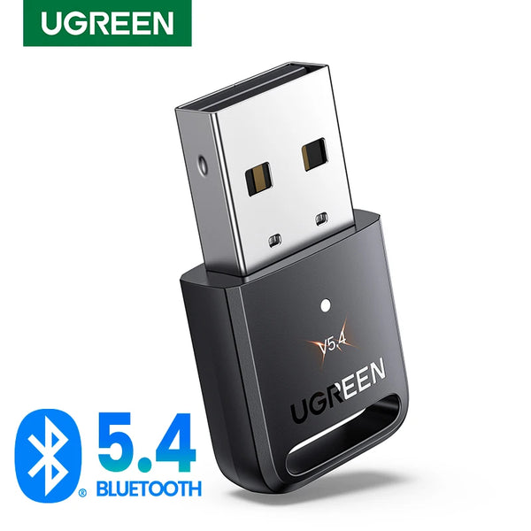 Adaptador Dongle Bluetooth USB para PC, Mouse sem fio, Receptor De Áudio De Música De Teclado, Transmissor USB, Bluetooth 5.4