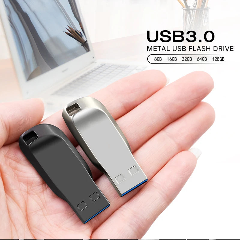 Unidade Flash USB Pen Drive de Alta Velocidade, 3.0 Flash Drive, Memory Stick, 128GB, 64GB, 32GB, 16GB