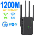 Repetidor WiFi Dual Band 1200Mbps – Amplificador de Sinal, 2.4G & 5G, 802.11AC, WPS e Gigabit para Conexões Rápidas!