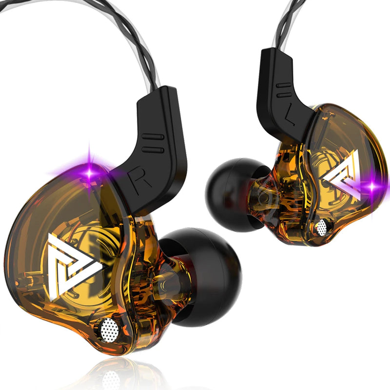 QKZ-AK6 Cabo Fones De Ouvido Com Fio, Gaming Headset, Gamer Headphones, Baixo Earbud, Qualidade Do Som, HiFi, Fio, Venda Barata, 3,5mm