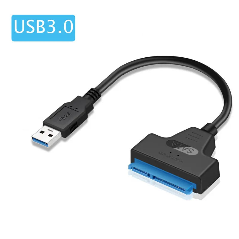 Cabo SATA para USB 3.0/2.0 – Conexão Rápida para HDD e SSD até 6Gbps!