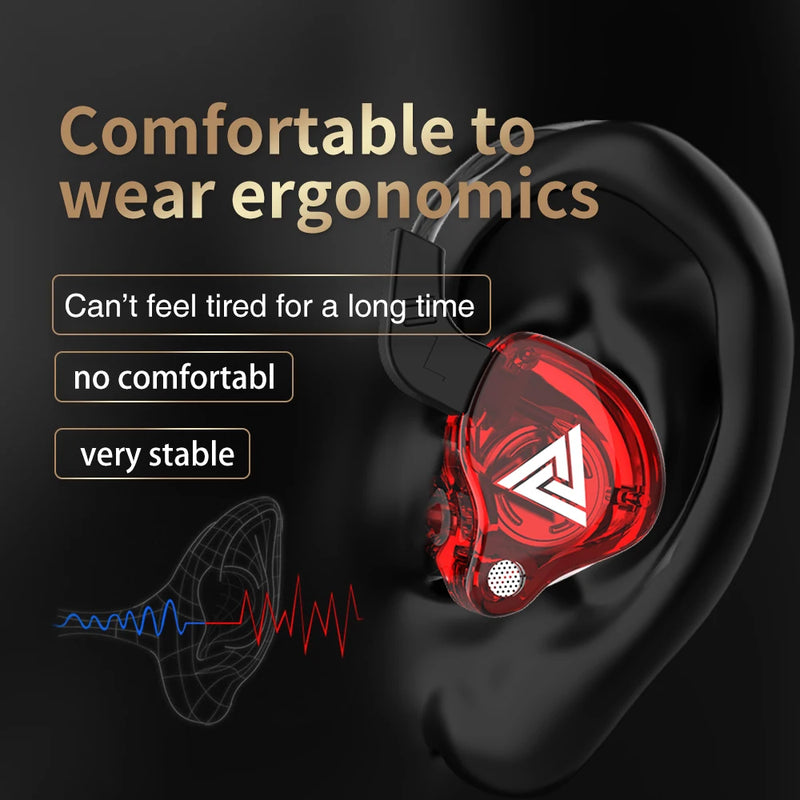 QKZ-AK6 Cabo Fones De Ouvido Com Fio, Gaming Headset, Gamer Headphones, Baixo Earbud, Qualidade Do Som, HiFi, Fio, Venda Barata, 3,5mm