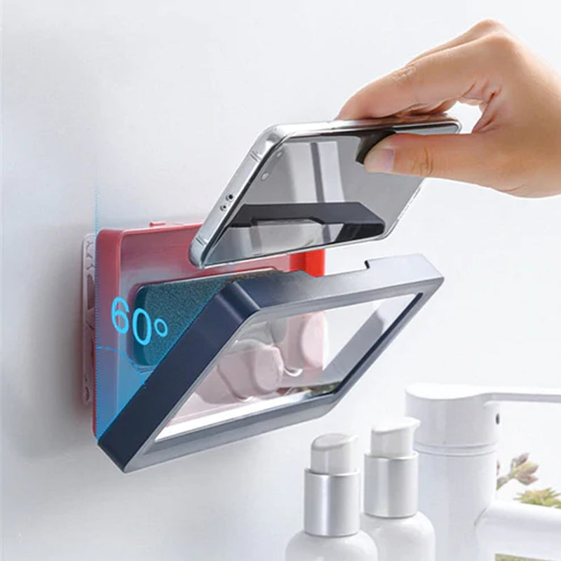 Suporte Universal Impermeável Ajustável Portátil para Celular à Prova D`Água Parede Banho Banheiro Chuveiro